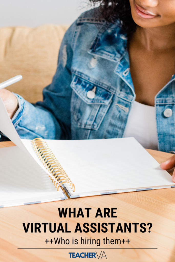 What do Virtual Assistants Do? Photo of girl writing in notebook